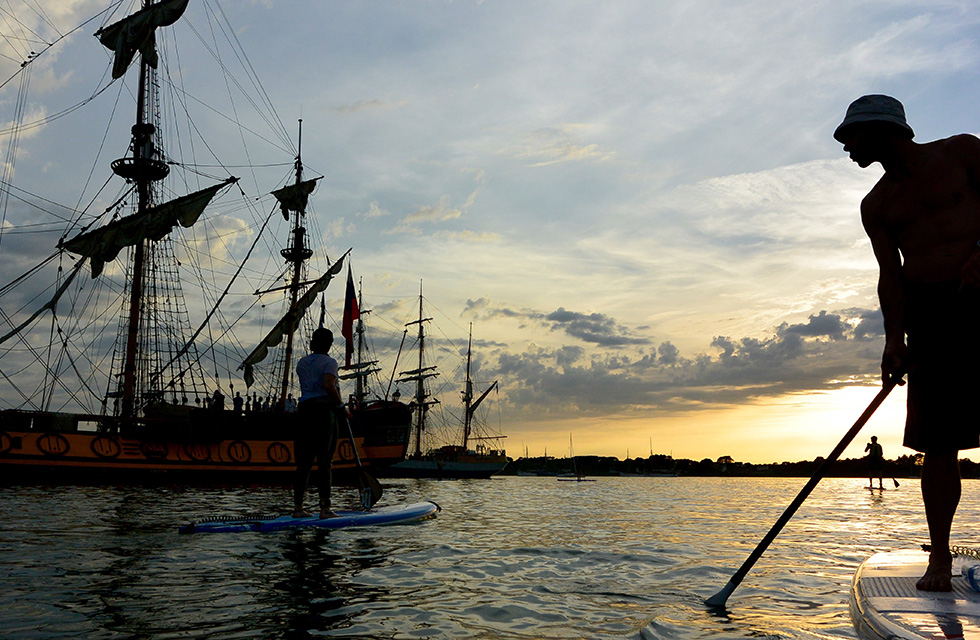Sortie Paddle avec Avel pad pendant les évènements du golfe du Morbihan